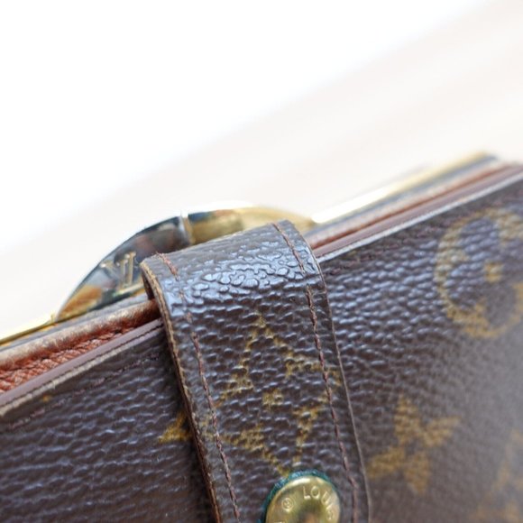 Vintage Louis Vuitton Wallet Leather Monogram Logo Bifold Portefeuille Viennois - Picture 13 of 16